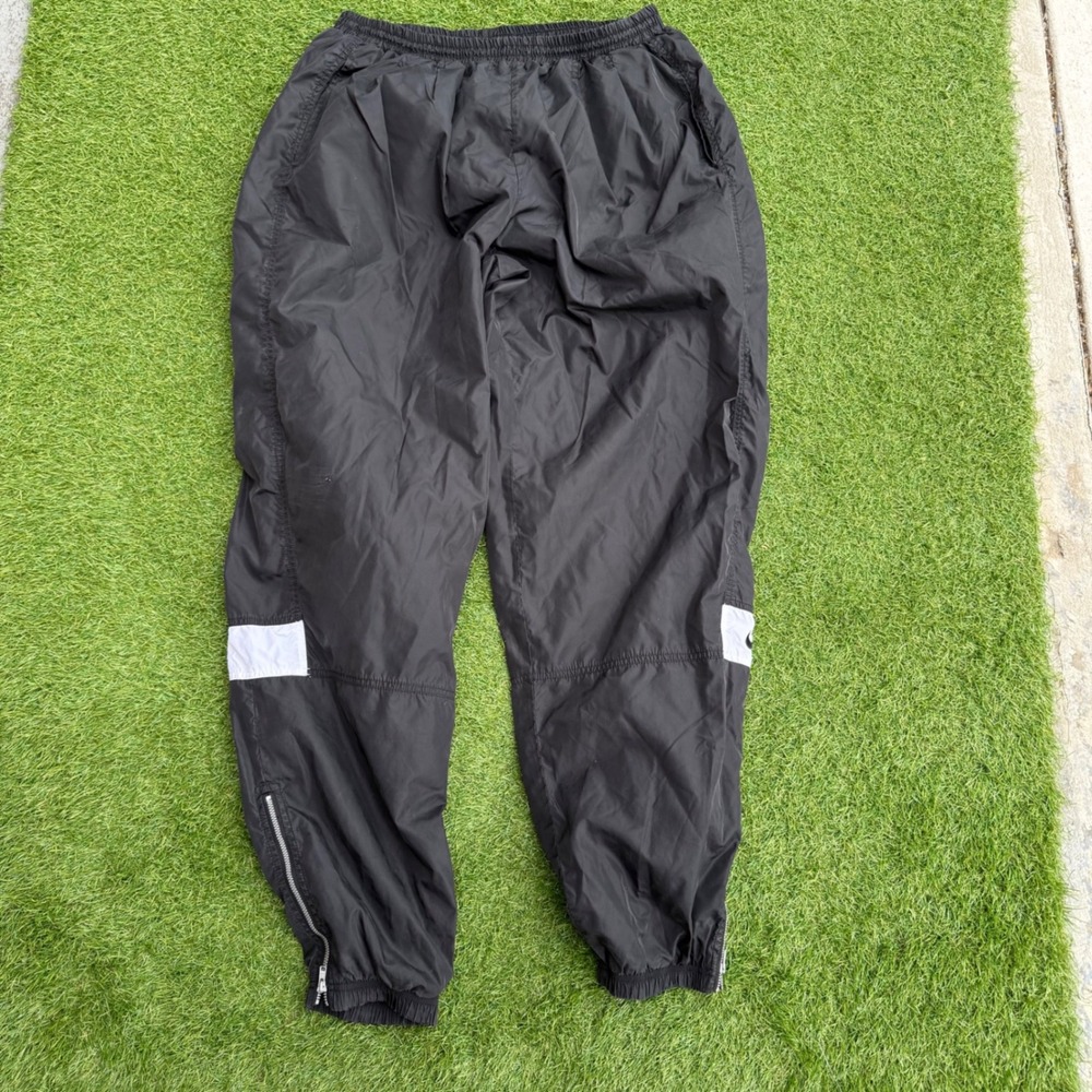 Vintage 90s Nike Team Sports Black Nylon Windbreaker Track Pants 2XLT Tall Mens